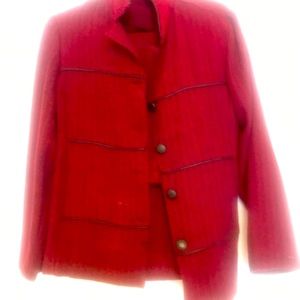 Burgundy blazer dress